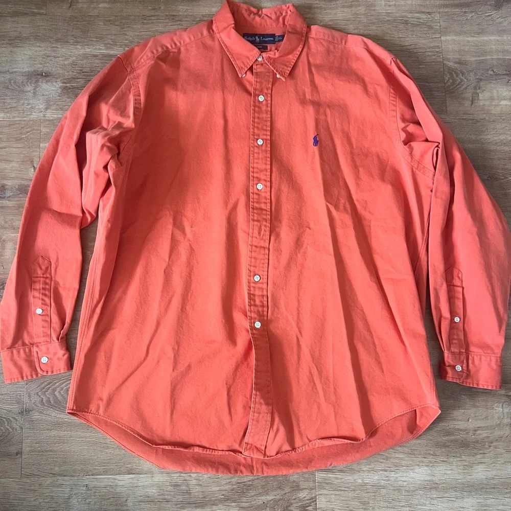 LOT OF MENS XL RALPH LAUREN, IZOD, LONG SLEEVE SHIRTS - Picture 2 of 3